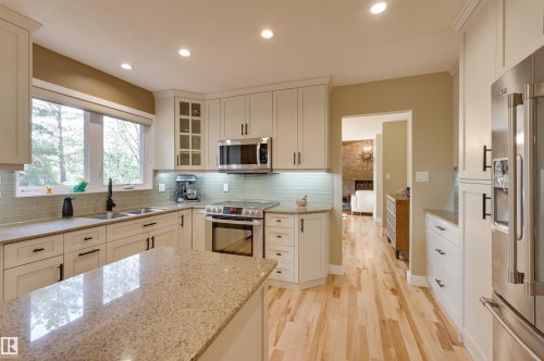 17623 53 Avenue, Edmonton, AB - Indoor Photo Showing Kitchen With Double Sink With Upgraded Kitchen