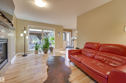 17623 53 Avenue, Edmonton, AB - Indoor Photo Showing Living Room With Fireplace