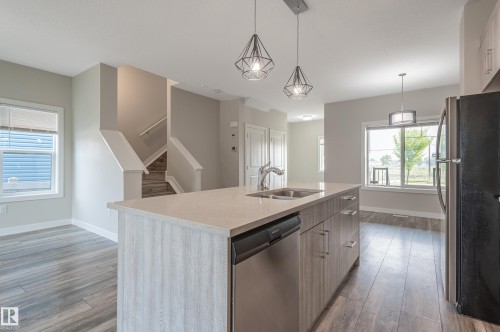 207 Griesbach Road, Edmonton, AB - Indoor Photo Showing Kitchen With Double Sink