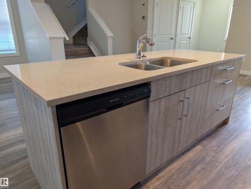 207 Griesbach Road, Edmonton, AB - Indoor Photo Showing Kitchen With Double Sink