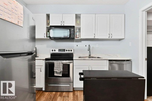 17096 46 Street, Edmonton, AB - Indoor Photo Showing Kitchen With Stainless Steel Kitchen With Double Sink