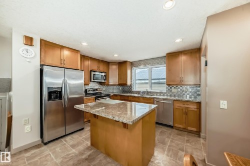 4108 135 Avenue, Edmonton, AB - Indoor Photo Showing Kitchen With Double Sink