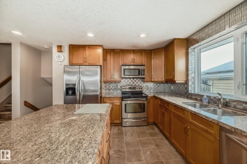 4108 135 Avenue, Edmonton, AB - Indoor Photo Showing Kitchen With Double Sink