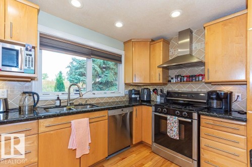 1720 89 Street, Edmonton, AB - Indoor Photo Showing Kitchen With Double Sink