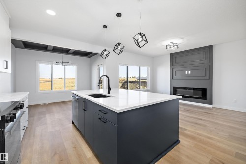 28 Chartres Close, St. Albert, AB - Indoor Photo Showing Kitchen With Upgraded Kitchen