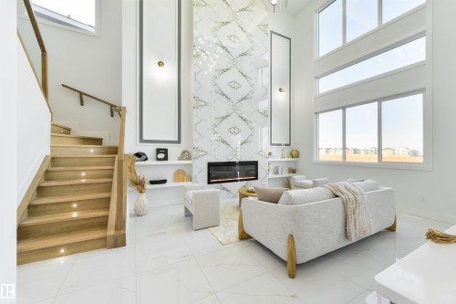 108 25 Street Sw, Edmonton, AB - Indoor With Fireplace