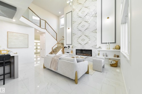 108 25 Street Sw, Edmonton, AB - Indoor With Fireplace