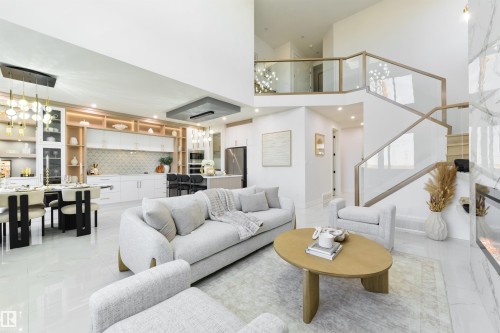 108 25 Street Sw, Edmonton, AB - Indoor Photo Showing Living Room