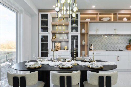 108 25 Street Sw, Edmonton, AB - Indoor Photo Showing Dining Room