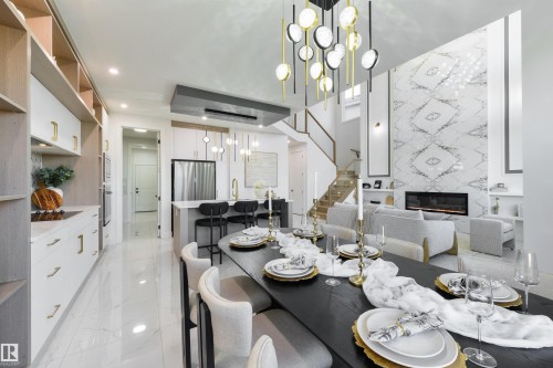 108 25 Street Sw, Edmonton, AB - Indoor Photo Showing Dining Room