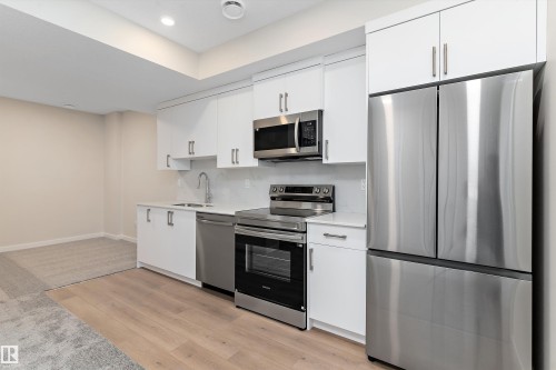 841 Rowan Close, Edmonton, AB - Indoor Photo Showing Kitchen With Stainless Steel Kitchen