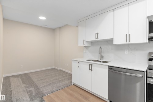 841 Rowan Close, Edmonton, AB - Indoor Photo Showing Kitchen With Double Sink