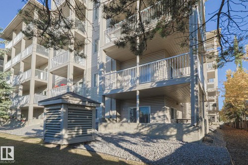 View of apartment building / complex - 120 7511 171 Street Nw, Edmonton, AB - Outdoor With Facade
