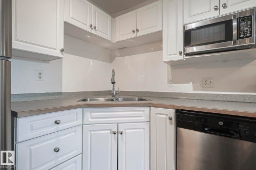 120 7511 171 Street Nw, Edmonton, AB - Indoor Photo Showing Kitchen With Double Sink