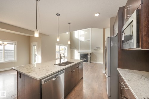 1036 Allendale Crescent, Sherwood Park, AB - Indoor Photo Showing Kitchen With Double Sink With Upgraded Kitchen