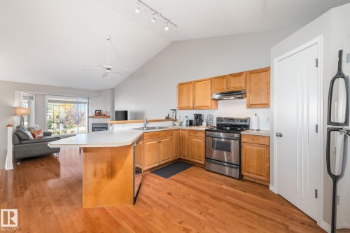 3 303 Leger Way, Edmonton, AB - Indoor Photo Showing Kitchen With Double Sink