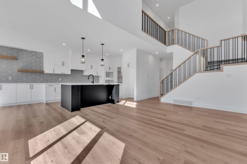 268 Munn Way, Leduc, AB - Indoor Photo Showing Kitchen With Upgraded Kitchen