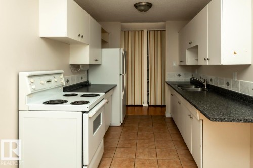 301 7204 81 Avenue, Edmonton, AB - Indoor Photo Showing Kitchen With Double Sink