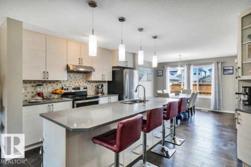 4314 Prowse Link, Edmonton, AB - Indoor Photo Showing Kitchen With Double Sink With Upgraded Kitchen