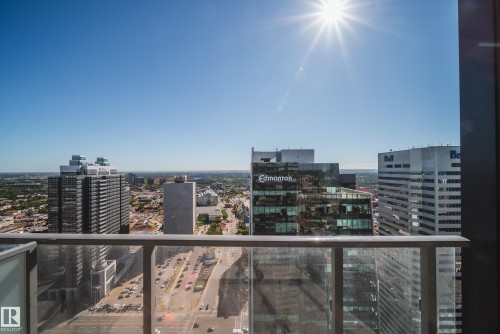 3505 10360 102 Street, Edmonton, AB - Outdoor With Balcony With View