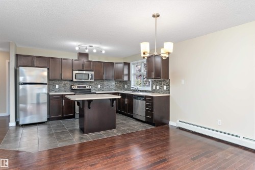 132 11603 Ellerslie Road, Edmonton, AB - Indoor Photo Showing Kitchen With Upgraded Kitchen