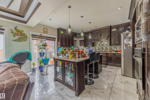 16724 61 Street, Edmonton, AB - Indoor Photo Showing Kitchen With Upgraded Kitchen