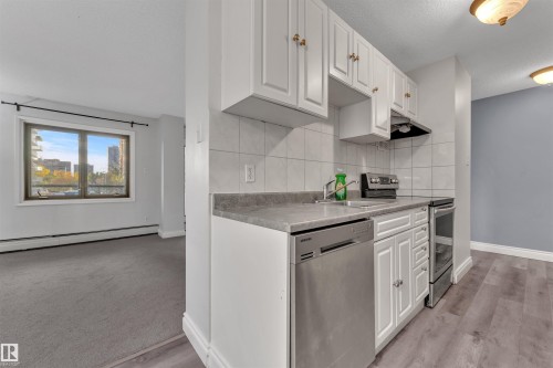 407 9725 106 Street, Edmonton, AB - Indoor Photo Showing Kitchen