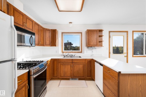 48503 Range Road 263, Rural Leduc County, AB - Indoor Photo Showing Kitchen With Double Sink