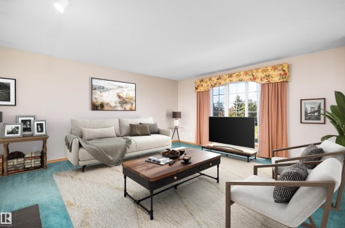 48503 Range Road 263, Rural Leduc County, AB - Indoor Photo Showing Living Room