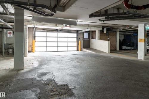 View of parking garage - 101 6220 134 Avenue, Edmonton, AB - Indoor Photo Showing Garage
