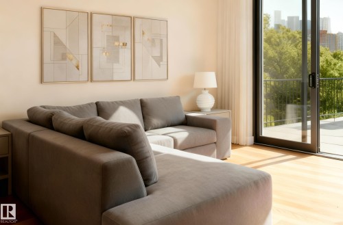 14807 80 Avenue, Edmonton, AB - Indoor Photo Showing Living Room