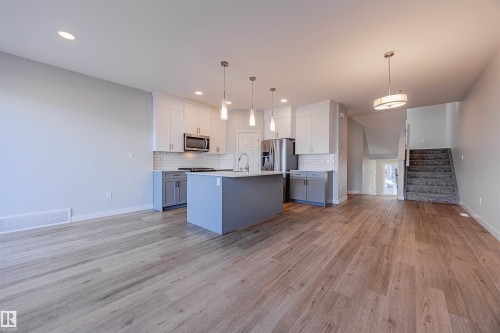 1745 Plum Crescent, Edmonton, AB - Indoor Photo Showing Kitchen With Upgraded Kitchen