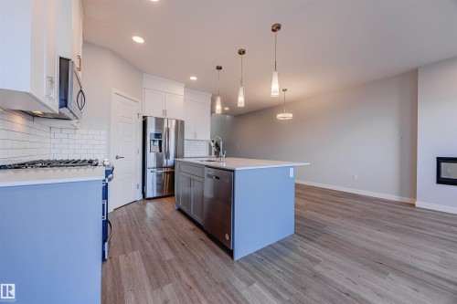 1745 Plum Crescent, Edmonton, AB - Indoor Photo Showing Kitchen With Upgraded Kitchen