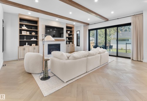 14018 104 Avenue, Edmonton, AB - Indoor With Fireplace