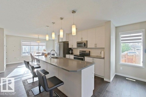 4303 Prowse Link, Edmonton, AB - Indoor Photo Showing Kitchen With Upgraded Kitchen