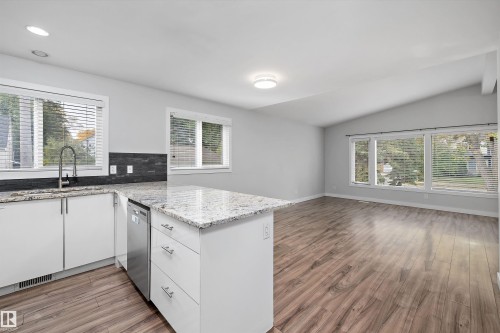 10409 148 Street, Edmonton, AB - Indoor Photo Showing Kitchen With Double Sink