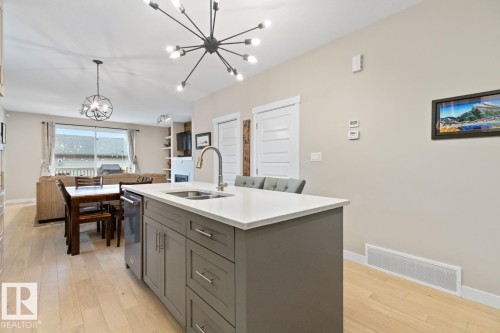 9535 155 Street, Edmonton, AB - Indoor Photo Showing Kitchen With Double Sink