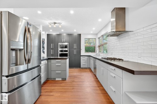 8860 93 Street, Edmonton, AB - Indoor Photo Showing Kitchen With Upgraded Kitchen