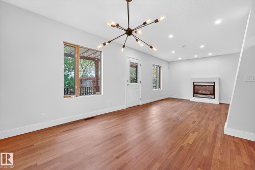 8860 93 Street, Edmonton, AB - Indoor With Fireplace