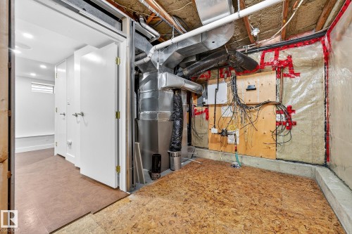 8860 93 Street, Edmonton, AB - Indoor Photo Showing Basement