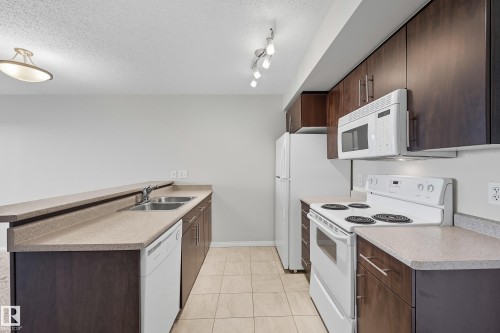 313 6925 199 Street, Edmonton, AB - Indoor Photo Showing Kitchen With Double Sink