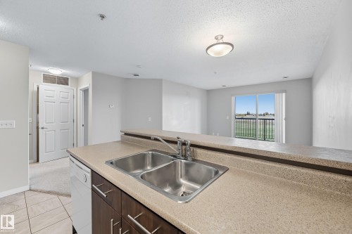 313 6925 199 Street, Edmonton, AB - Indoor Photo Showing Kitchen With Double Sink