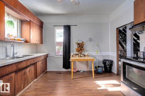 12116 48 Street, Edmonton, AB - Indoor Photo Showing Kitchen With Double Sink