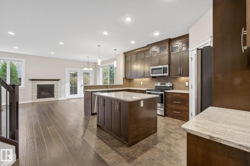 11106 76 Avenue, Edmonton, AB - Indoor Photo Showing Kitchen With Stainless Steel Kitchen With Upgraded Kitchen