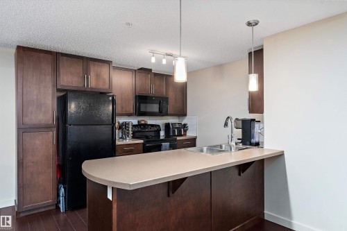 238 6076 Schonsee Way Nw, Edmonton, AB - Indoor Photo Showing Kitchen With Double Sink