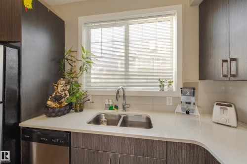 31 2803 James Mowatt Trail, Edmonton, AB - Indoor Photo Showing Kitchen With Double Sink