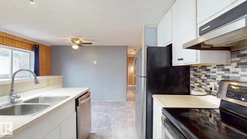 22 West View Boulevard, Edmonton, AB - Indoor Photo Showing Kitchen With Double Sink
