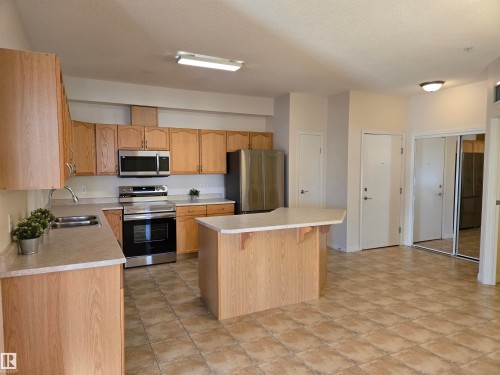 322 4304 139 Avenue, Edmonton, AB - Indoor Photo Showing Kitchen With Stainless Steel Kitchen With Double Sink