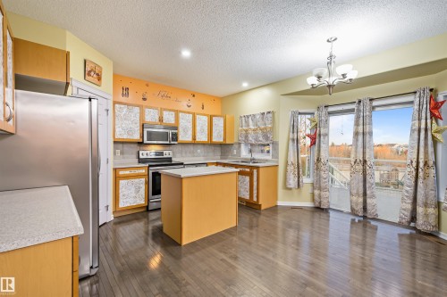 3449 28 Street, Edmonton, AB - Indoor Photo Showing Kitchen With Stainless Steel Kitchen With Double Sink