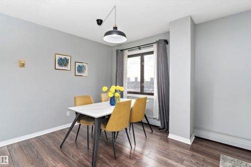 1207 9725 106 Street, Edmonton, AB - Indoor Photo Showing Dining Room